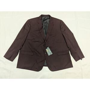 Johnny Bigg Jacket Mens 54 Maroon Sports Blazer NEW